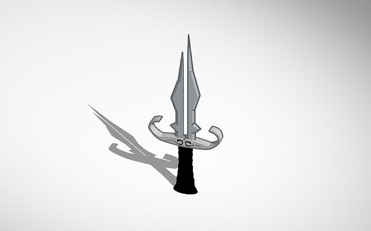 3D design Ghostfire Dagger (roblox) - Tinkercad