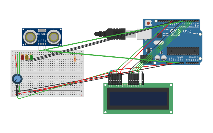 Circuit design SMART AMBULANCE PRIORITY SYSTEM - Tinkercad