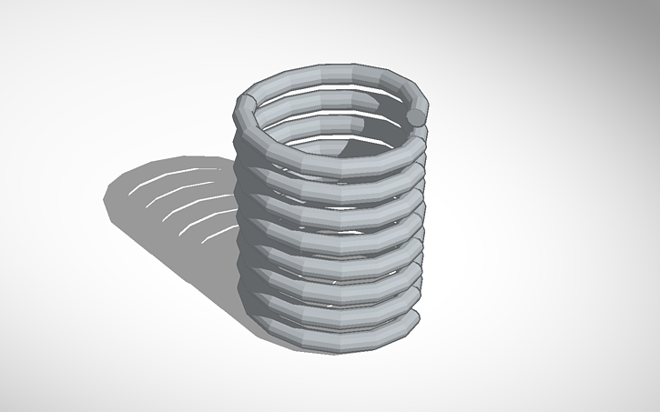 3D design Copy of Spring - Tinkercad