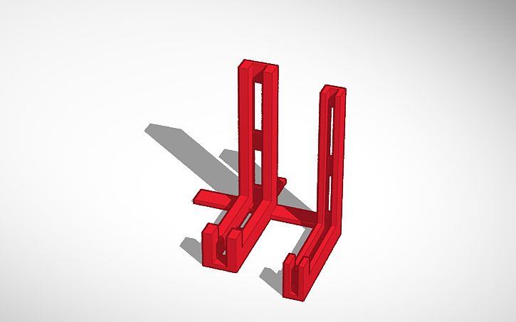 3D design Plate Holder - Tinkercad