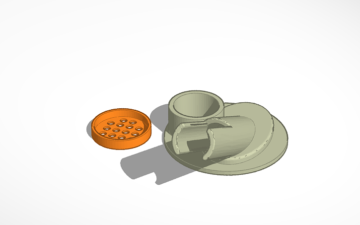 3D design airbrush cleaner - Tinkercad