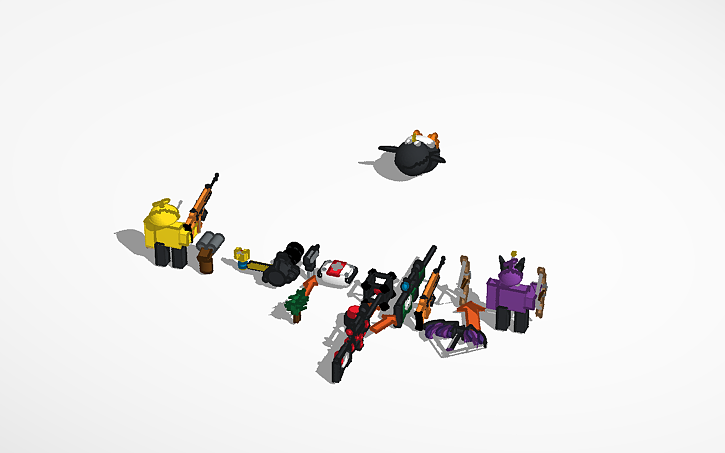 3D design 라이벌 무기 (Rivals weapons - Tinkercad