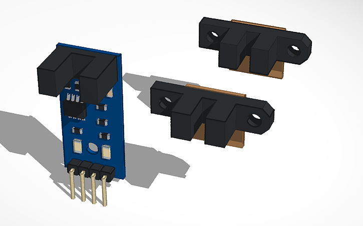3D design IR Encoder Sensors - Tinkercad