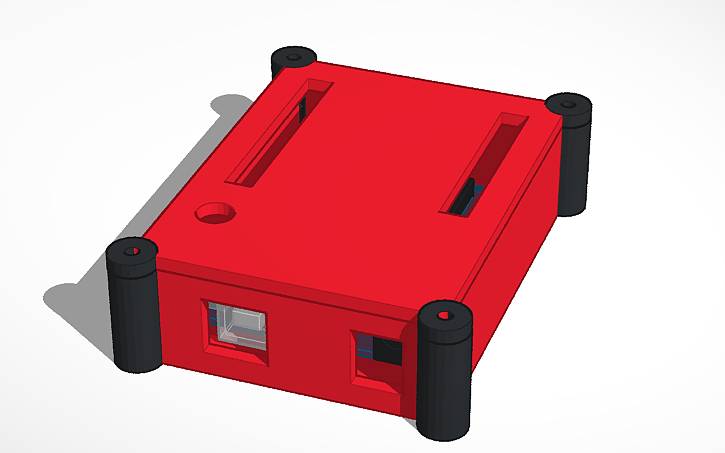 Button Case Cad Arduino 3D design Case para Arduino - Tinkercad