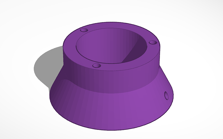 3D design Tweeter case - Tinkercad