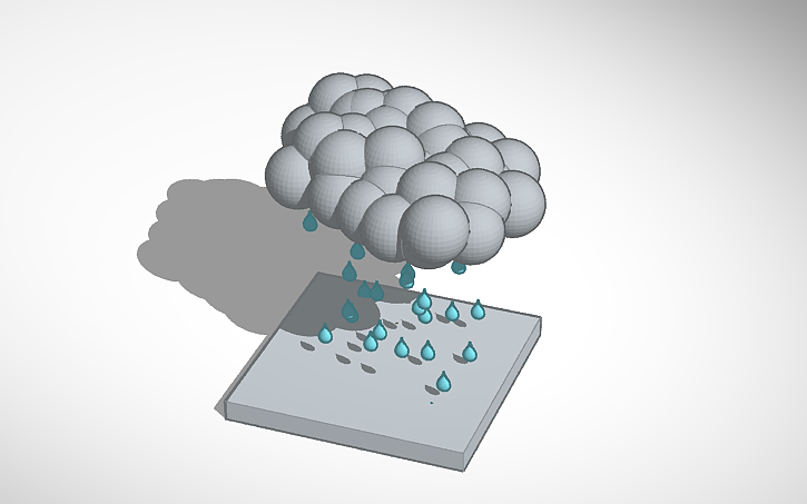 3D design Rain - Tinkercad