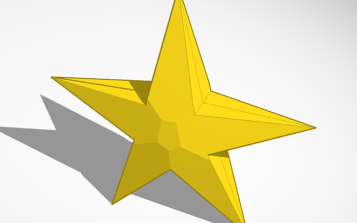 3D design Star - Tinkercad