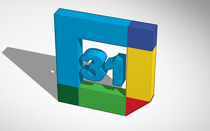 3D design Google Calendar - Tinkercad