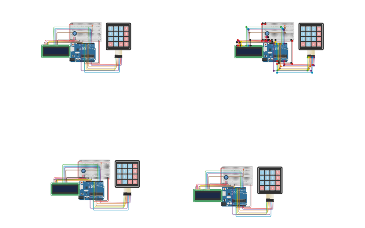 Circuit design Group 6: Activity 13 (Number Pad) - Tinkercad