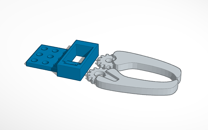 Microcontroller Claw 3D design Micro-Servo claw for mBot - Tinkercad