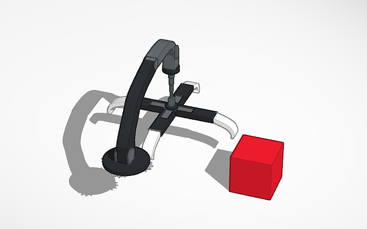 3D design working robot arm (can grab) - Tinkercad