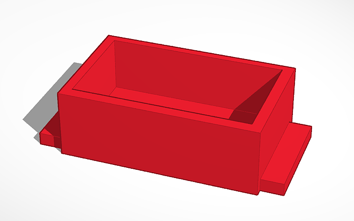 3D design Reciever box - Tinkercad
