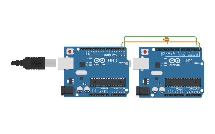 Circuit design serial 2 arduino TX,RX - Tinkercad