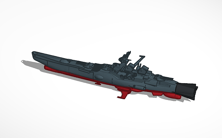 3D design Space Battleship Iowa - Tinkercad