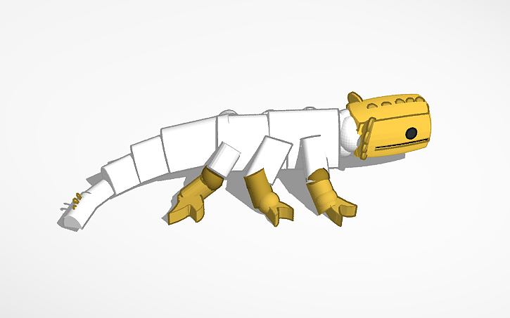 3D design Caramel lizard (Rain World) - Tinkercad
