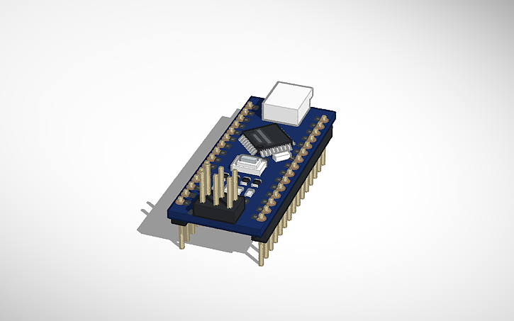 3D design Arduino Nano - Tinkercad