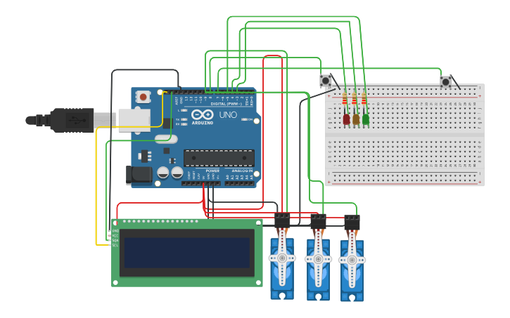 Circuit design Speed Trap - Tinkercad