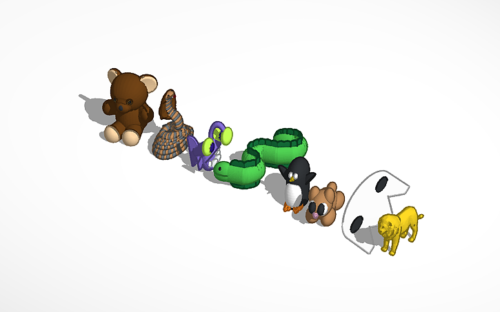 3D design ANIMALS - Tinkercad