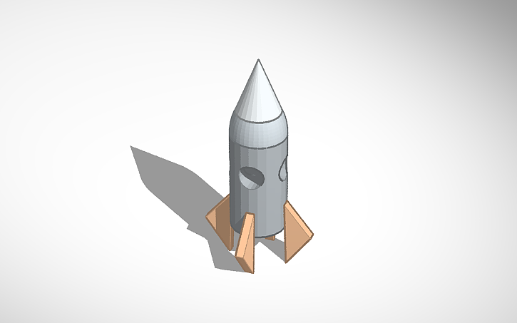 3D design rocket2 - Tinkercad