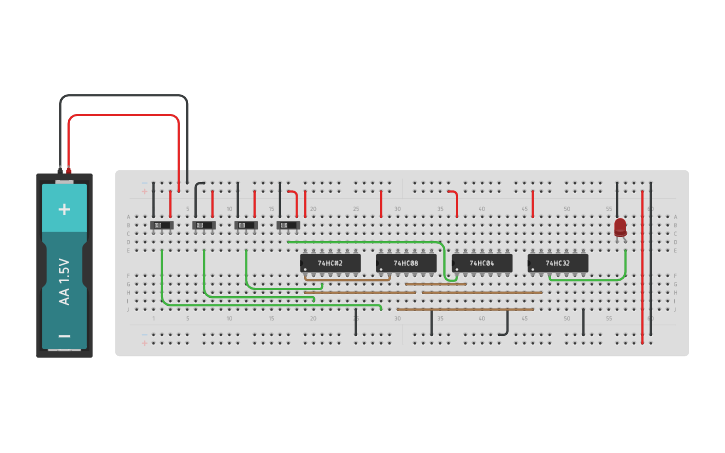 Circuit design ACTIVITY#5- COMBINATIONAL LOGIC - Tinkercad