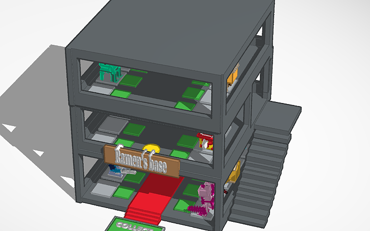 3D design it is my steal a brainrot base - Tinkercad