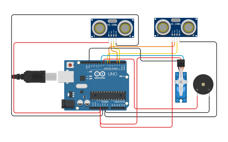 Circuit design night safety - Tinkercad