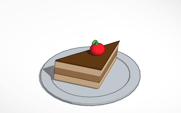 3D design piece of cake - Tinkercad