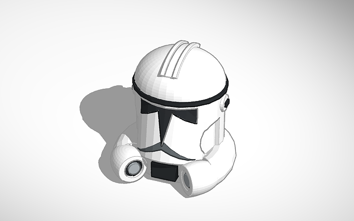3D design Clone Trooper Helmet - Tinkercad