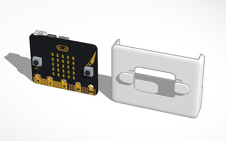 3D design Boitier Microbit - Tinkercad