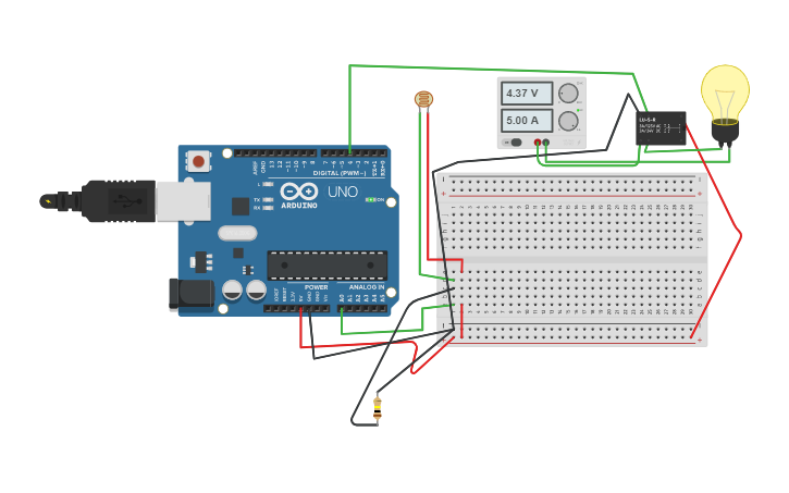 Circuit design Automatic light on/off using ldr and relay by Bikash ...
