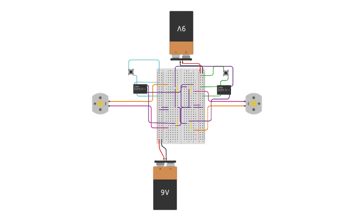 Circuit design forward backward - Tinkercad