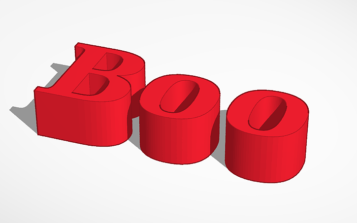 3D design Boo - Tinkercad