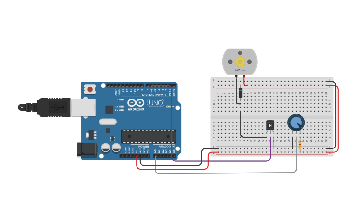 Circuit design Module 4 Assessment 2 - Tinkercad