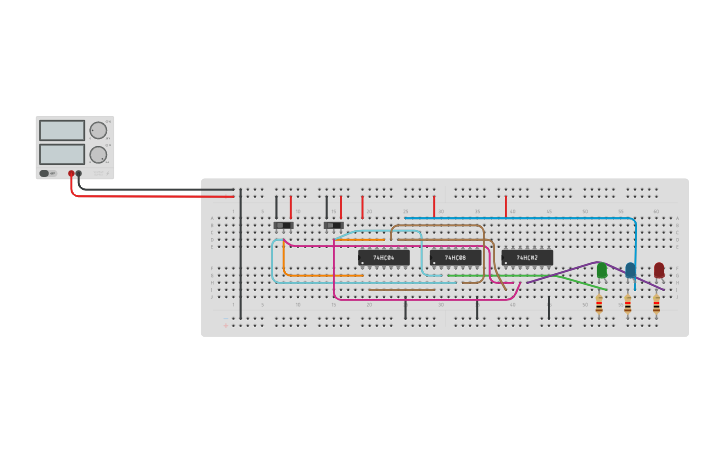 Circuit design Comparator - Tinkercad