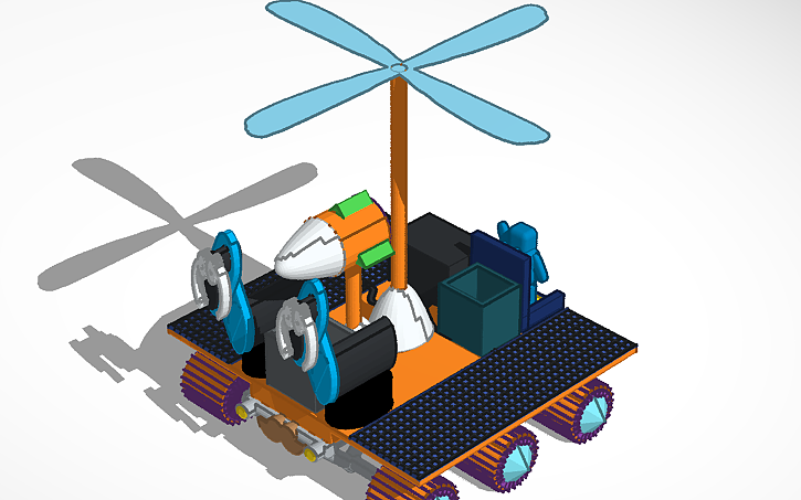 3D design mars rover - Tinkercad
