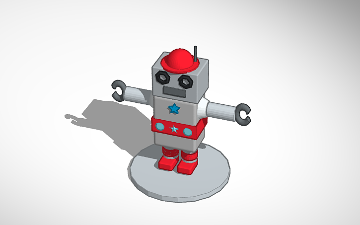 3D design Tinkercard robot - Tinkercad