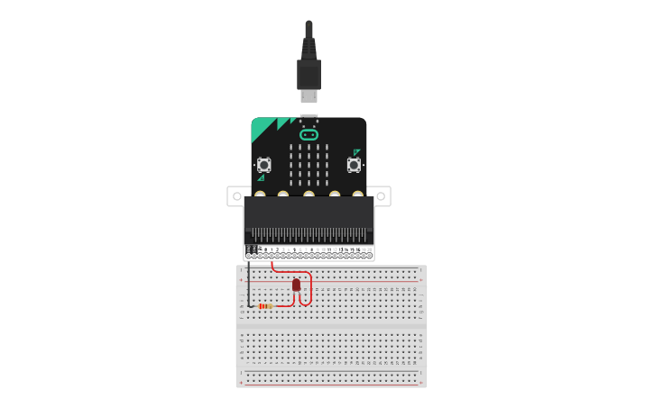 Circuit design Microbit Temperature - Tinkercad