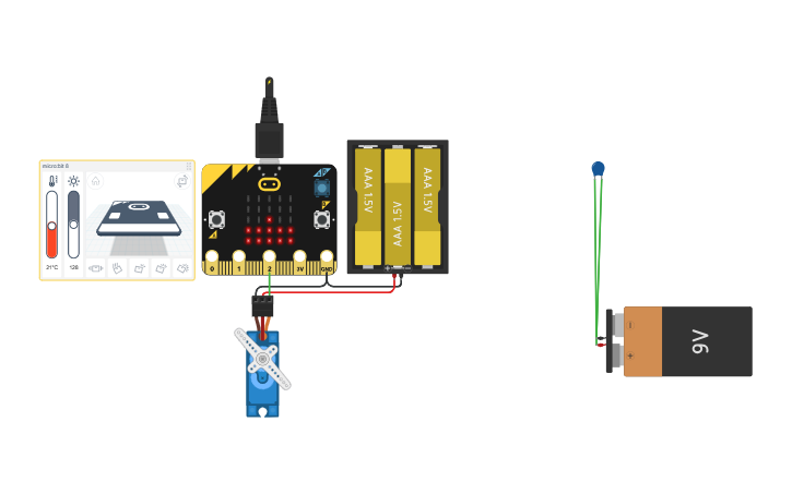 Circuit design Copy of Micro:bit Challenge - Tinkercad
