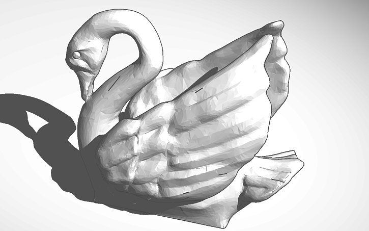 Canstruct Swan 3D design Swan - Tinkercad