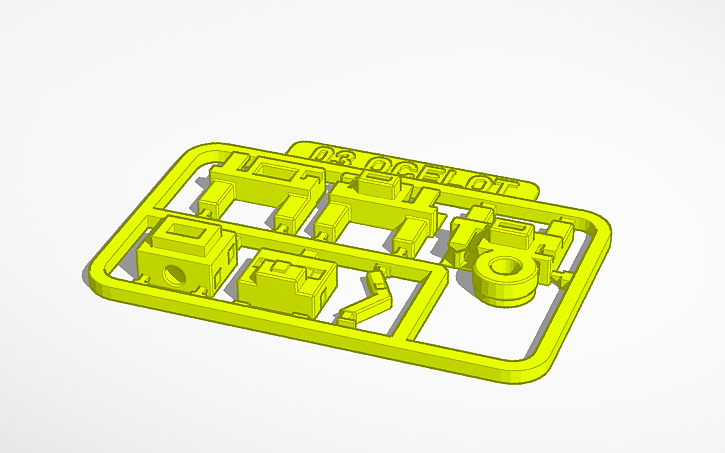 3D design Ocelot Card Kit - Tinkercad