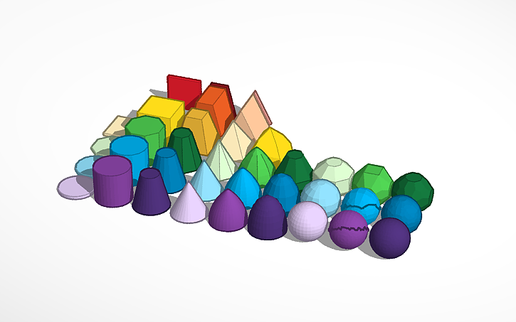 3D design Round Shapes - Tinkercad
