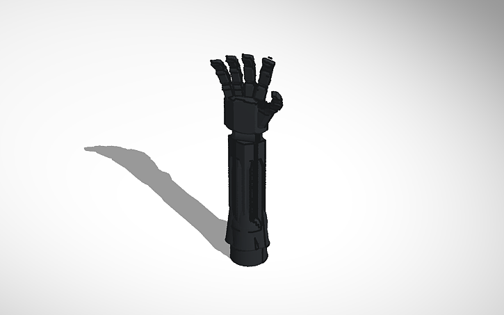 3D design protesis mano - Tinkercad