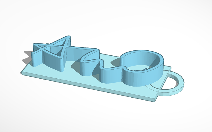 Autodesk Keychain 3D design KeyChain - Tinkercad