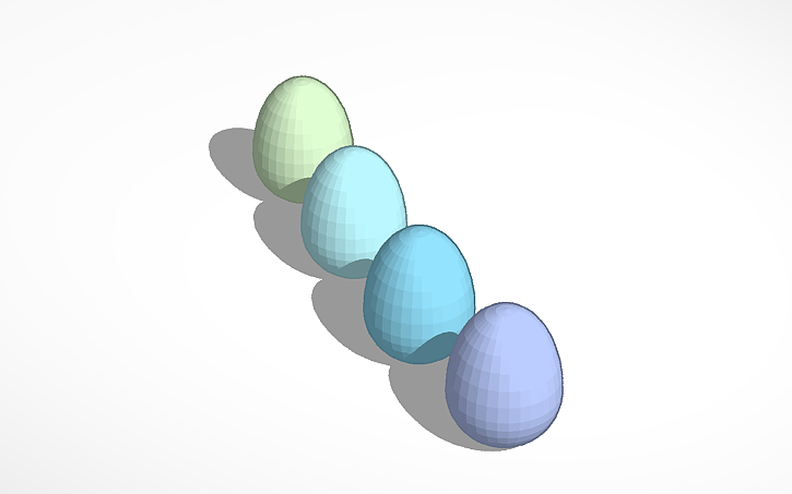 3D design EGG - Tinkercad