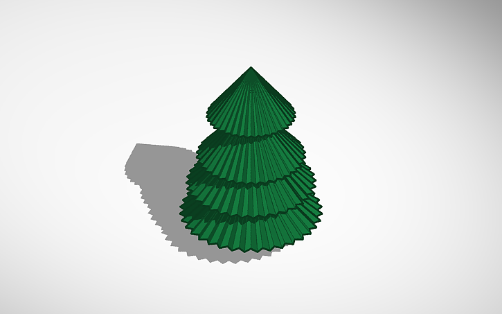 3D design Pine/Conifer Tree - Tinkercad