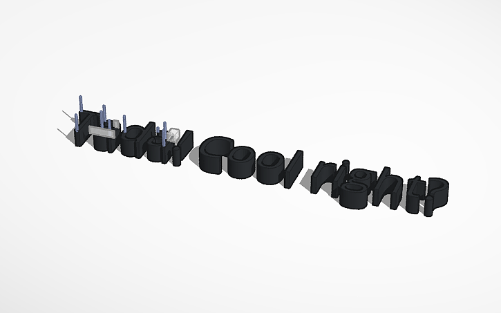 3D design Writing - Tinkercad