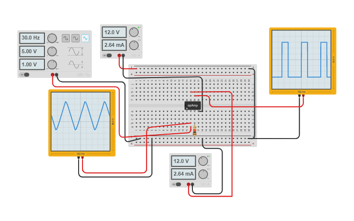 Circuit design Zero Crossing Detector - Tinkercad
