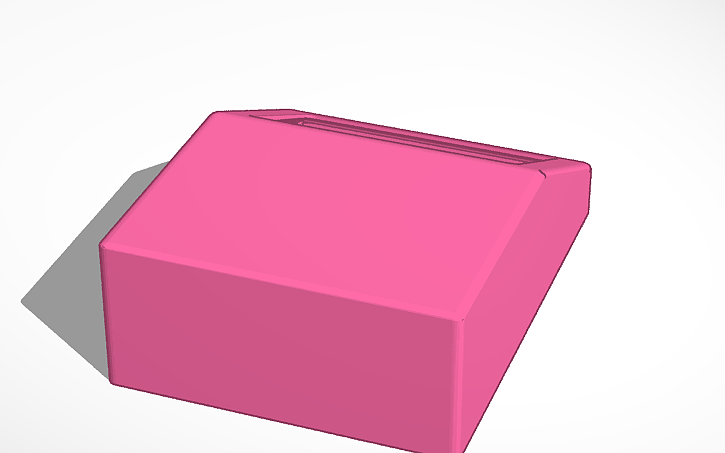 3D design controller box for nextion HMI - Tinkercad