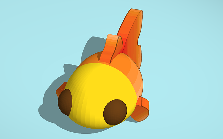 3D design Gold Fish - Tinkercad