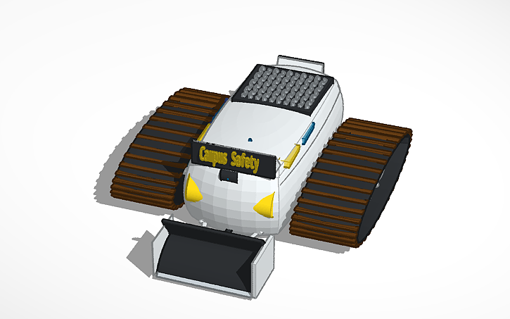 3D design Campus winter safety robot concept - Tinkercad